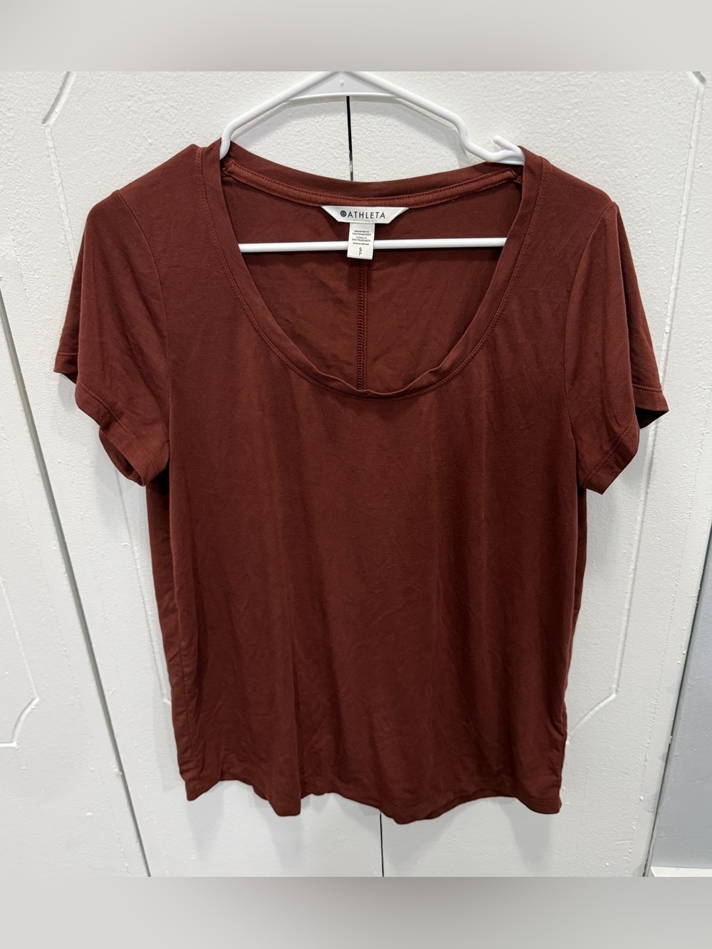 Athleta Rust Stratus II Short Sleeve
